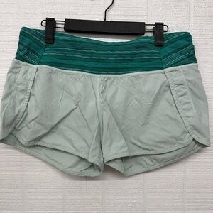 Lululemon Athletica Teal and Mint Athletic Shorts